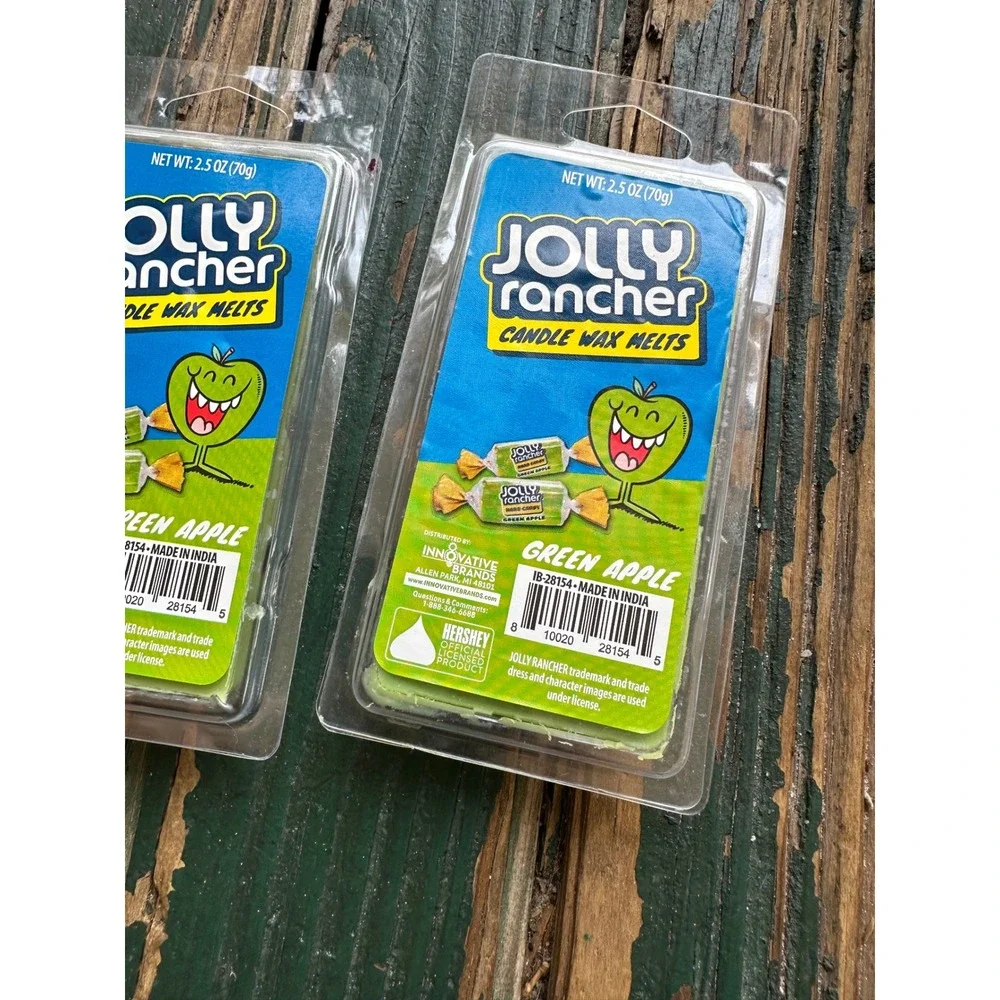 Jolly Rancher Green Apple Scented Wax Melts 2.5 oz Pack of 2 Hershey Licensed